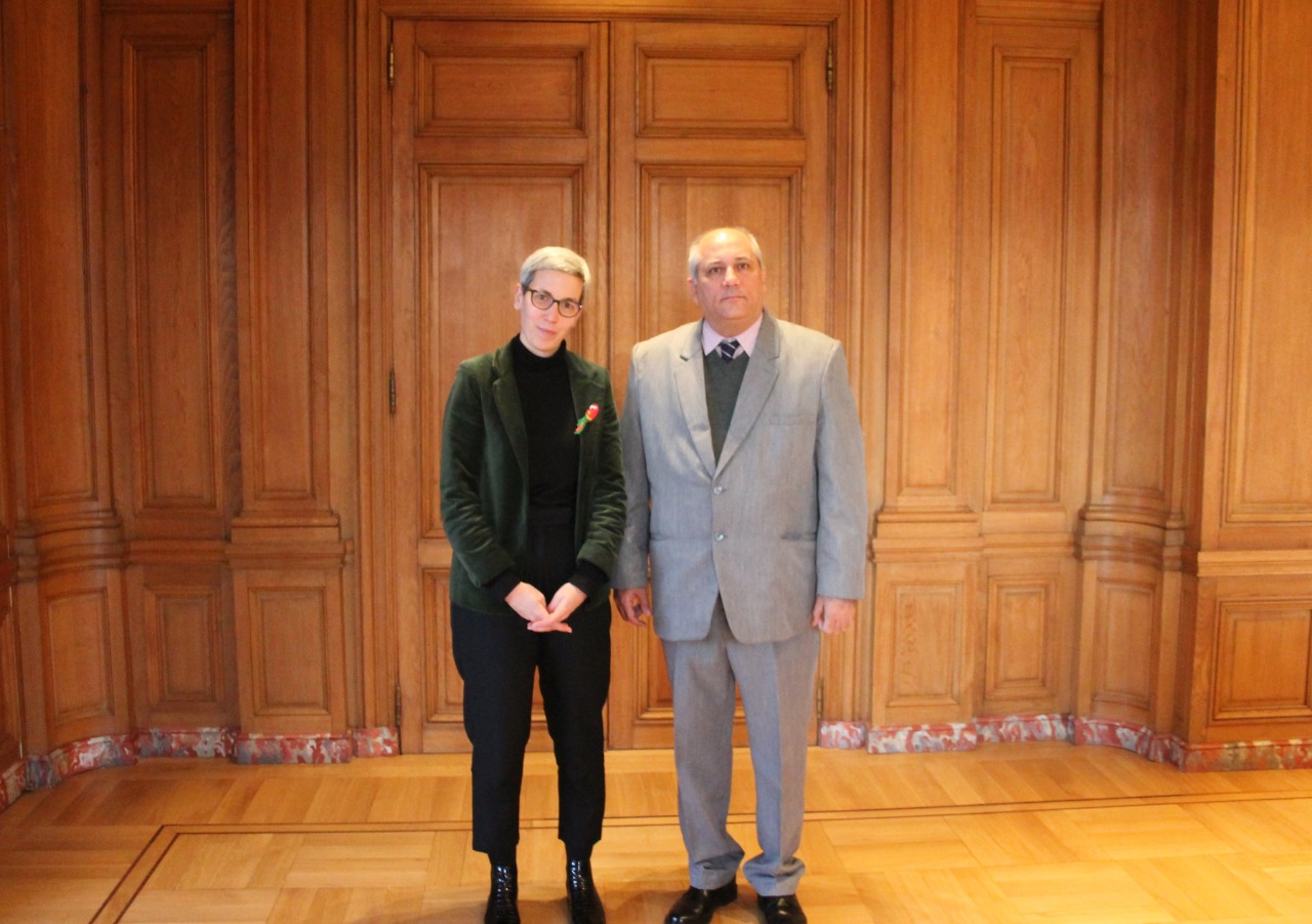Sam Tanson et Alpidio Alonso, ministre de la Culture de Cuba 