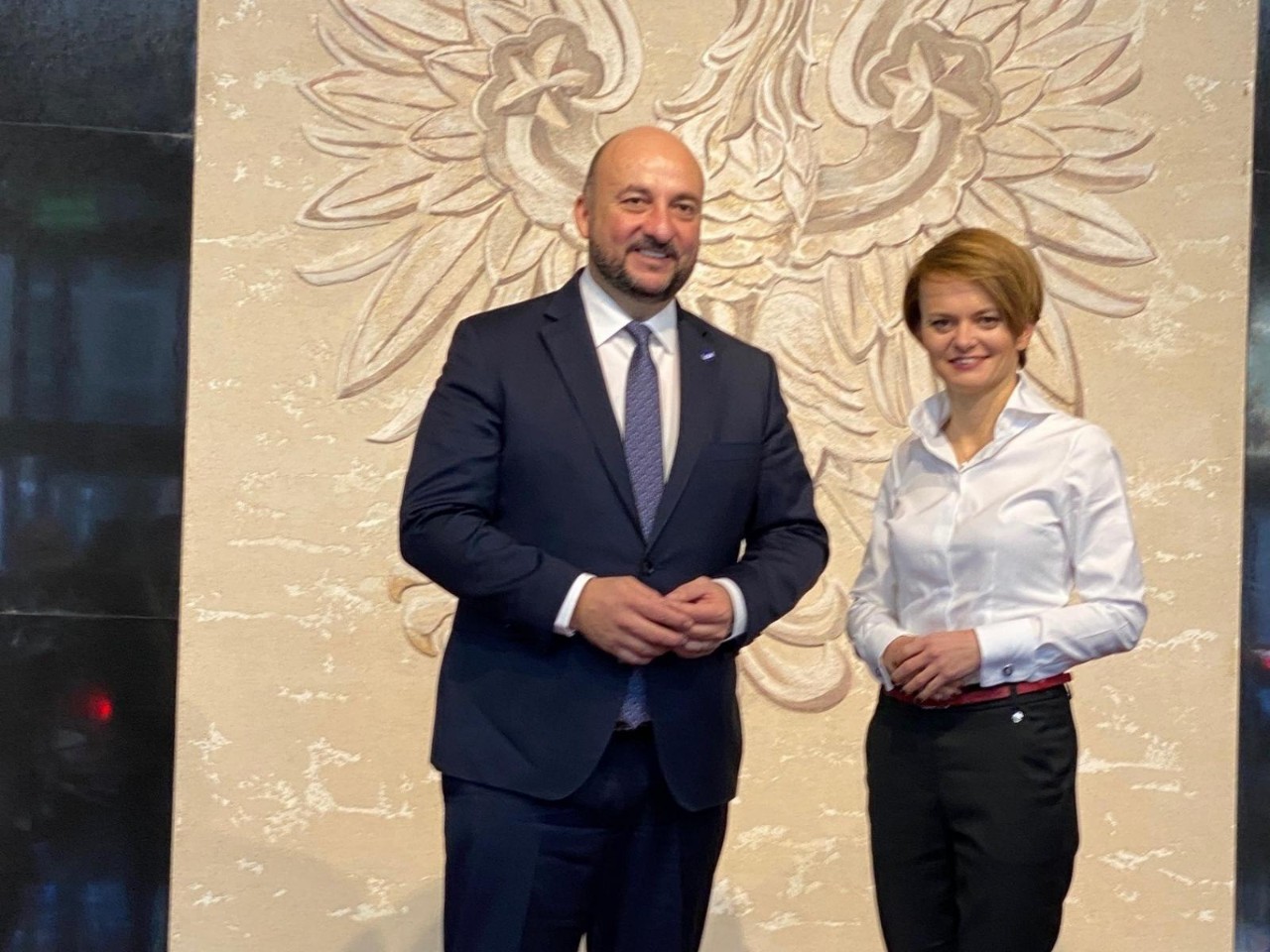 Etienne Schneider et Jadwiga Emilewicz, ministre du Développement de la république de Pologne
