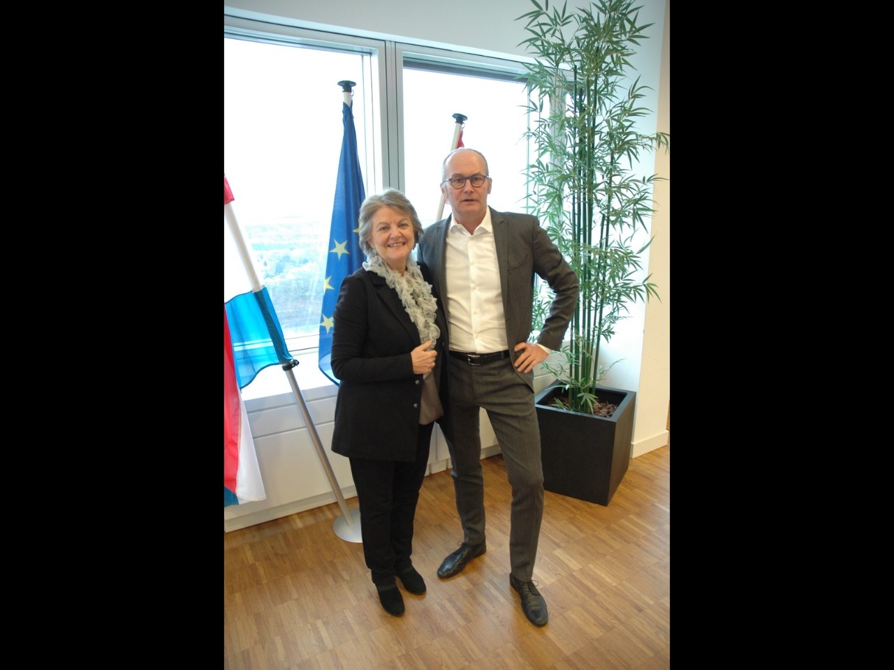 (de g. à dr.) Elisa Ferreira, commissaire européenne à la Cohésion et aux réformes ; Claude Turmes, ministre de l’Aménagement du territoire