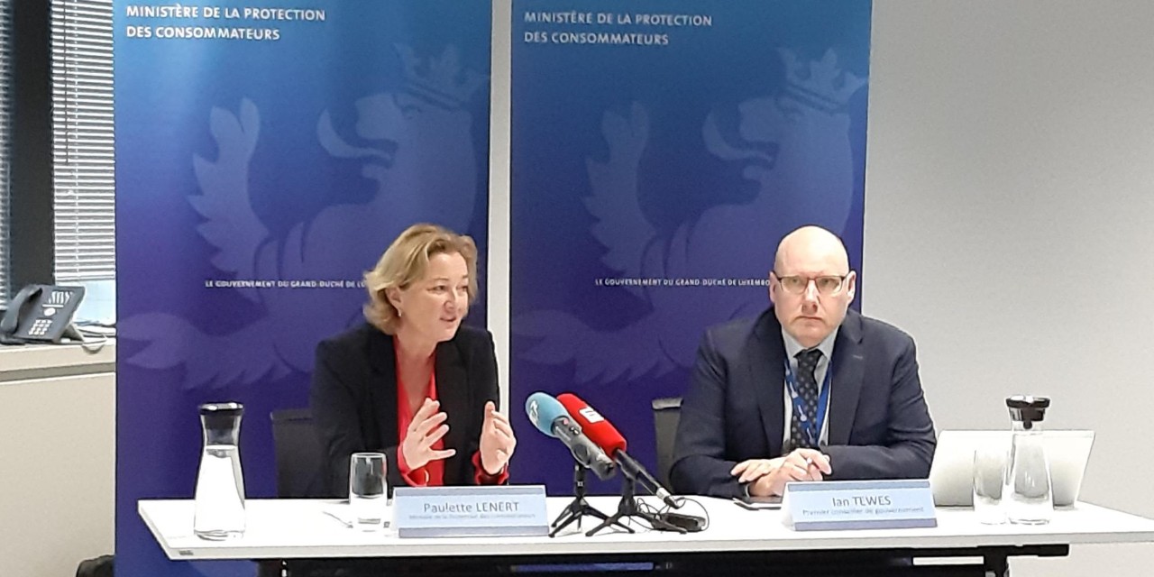 Paulette Lenert lors de la présentation du bilan d'activités 2019
