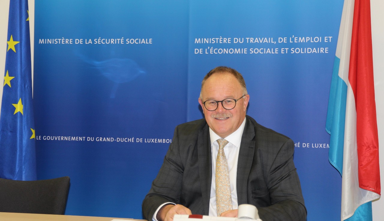 Romain Schneider a participé à la vidéoconférence informelle du conseil "EPSCO"