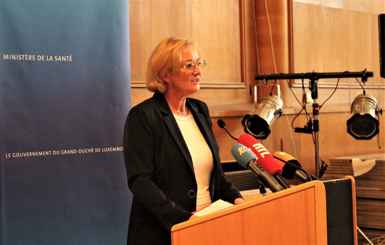 Paulette Lenert, ministre de la Santé