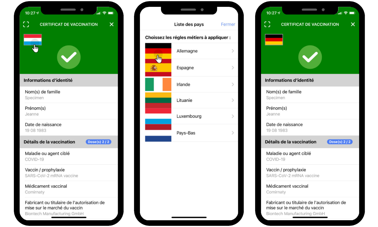 Application CovidCheck