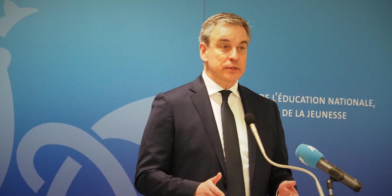 Claude Meisch lors de la conférence de presse