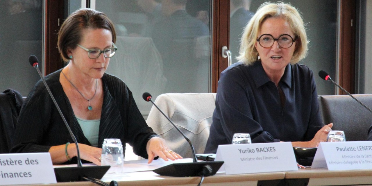 Yuriko Backes, ministre des Finances et Paulette Lenert, ministre de la Santé, ministre déléguée à la Sécurité sociale