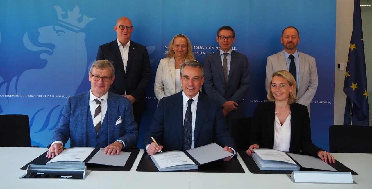 Signature d’une nouvelle convention pour l’enseignement européen public au Luxembourg (20.07.2022) 