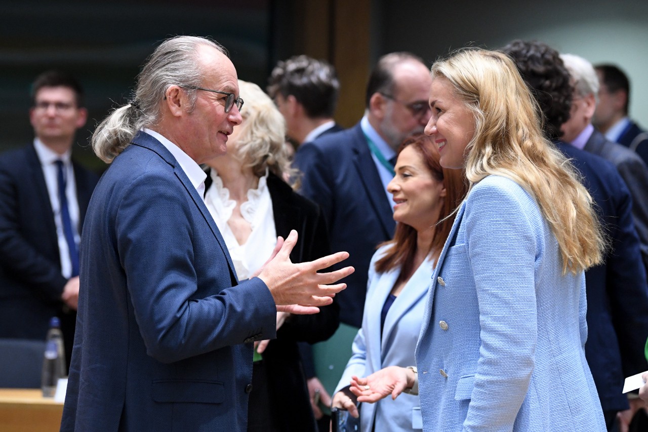 (de g. à dr.) Claude Turmes, Kadri Simson
