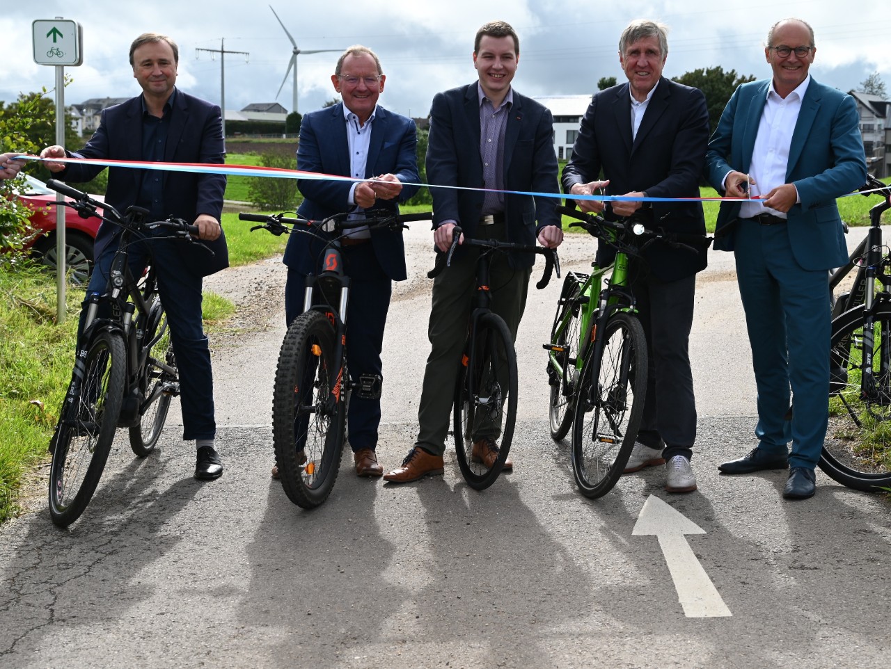 (de g. à dr.) André Bauler, Fernand Etgen, Gilles Thilgen, François Bausch, Claude Turmes